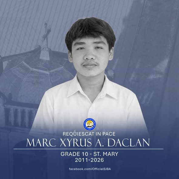 Ian Kristoff Galeon, Grade 9 student, & Marc Xyrus Daclan, Death: Two St. John Academy Students Killed in Tragic Vehicular Accident
